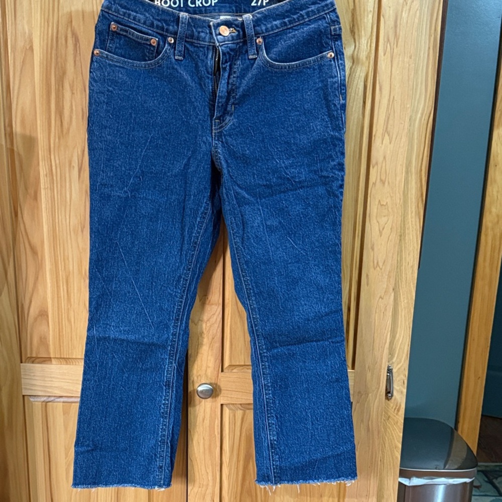 J. Crew Dark Blue Ankle Jeans